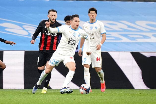 Florian Thauvin (Olympique de Marseille) FOOTBALL : Olympique de Marseille vs OGC Nice - Ligue 1 Uber Eats - Marseille - 17 02 2021 NorbertScanella PanoramiC 