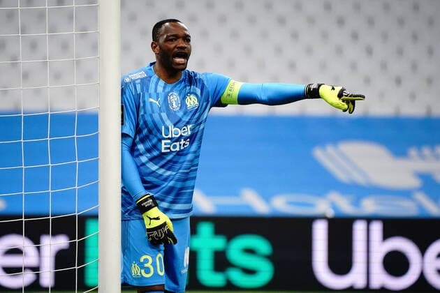 Steve Mandanda (Olympique de Marseille) FOOTBALL : Olympique de Marseille vs OGC Nice - Ligue 1 Uber Eats - Marseille - 17 02 2021 NorbertScanella PanoramiC 