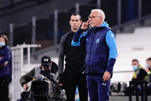 Nasser Larguet (entraineur de l Olympique de Marseille) FOOTBALL : Olympique de Marseille vs OGC Nice - Ligue 1 Uber Eats - Marseille - 17 02 2021 NorbertScanella PanoramiC 