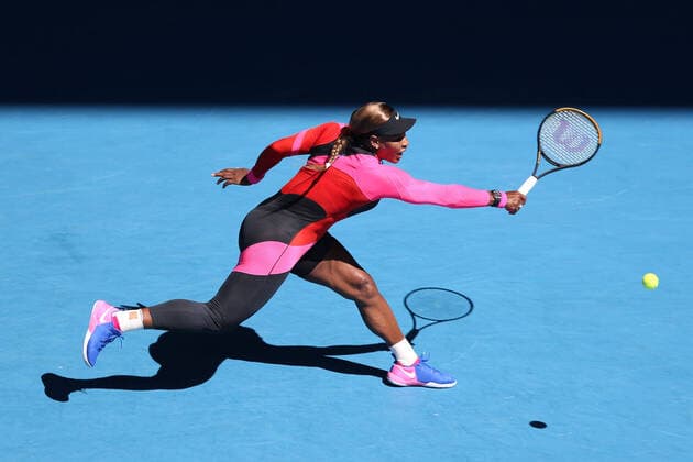Serena Williams, USA, during 2021 Australian Open semi final in Melbourne, 18 02 2021
