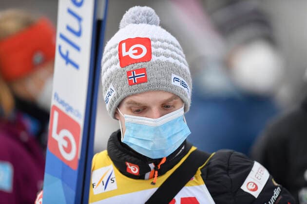 FIS Ski jumping, Skispringen, Ski, nordisch - WOMEN Fis Ski jumping, Skispringen, Ski, nordisch World Cup Competition, Men Normal Hill Individual, in Rasnov, Romania. Halvor Egner Granerud disqualified during the 10th Fis Ski Jumping World Cup Competition, Men Normal Hill Individual, in Rasnov, Romania, 19 february 2021. Credit: Alex Nicodim Imago Images Copyright: xAlexxNicodimx