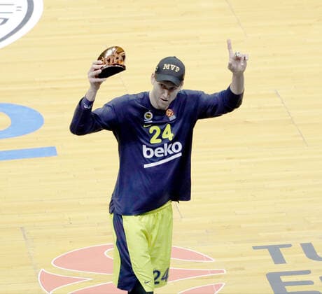 Jan Vesely of Fenerbahce during the Turkish Airlines Euroleague basketball match between Fenerbahce Beko and Alba Berlin at Ulker arena in Istanbul , Turkey on February 19 , 2021. 
