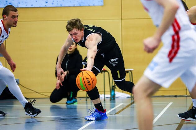 Basketball I Men I Season 2020 2021 I Barmer 2 Bundesliga ProB I 16 Matchday I ETV Hamburg SSV LOK Bernau I 19 02 2021 Liam Carpenter 1, SSV LOK Bernau Hamburg Sporthalle ETV Hohen Weide Hamburg Germany Copyright: xLobeca RalfxHomburgx