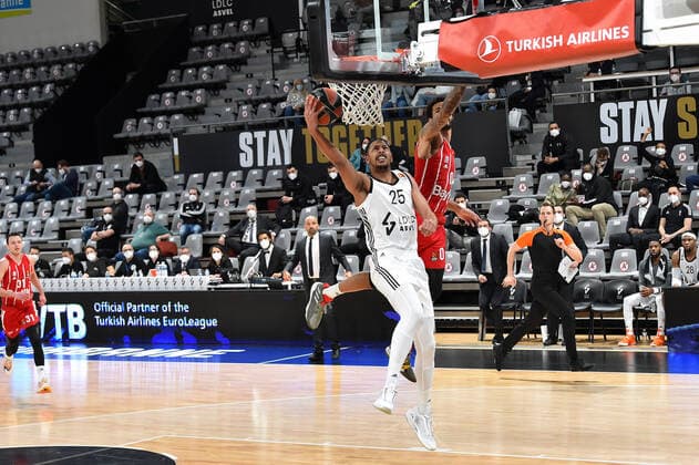 William Howard (asvel) BASKETBALL : LDLC ASVEL vs Bayern Munich - Euroleague - 19 02 2021 FredericChambert Panoramic 