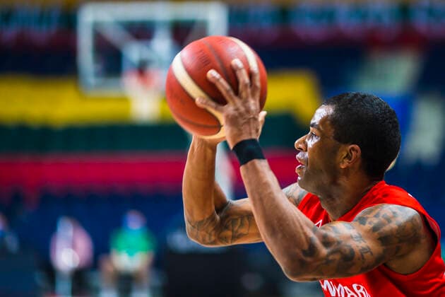 2021-02-20 Vilnius Lithuania. National teams of Belgium and Denmark play FIBA Eurobasket 2022 qualifier group C match in Vilnius on Saturday 20 of February 2022. Vilnius Lithuania KKF20210220_2942  Copyright: xKarolisxKavolelisx FIBA basketball Lithuania