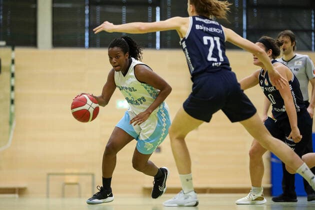 Capitol Bascats Duesseldorf vs Eintracht Braunschweig LionPride, 20 02 2021 Maryam Adepoju Olatunji 2, Capitol Bascats Duesseldorf Capitol Bascats Duesseldorf vs Eintracht Braunschweig LionPride on 20 02 2021, Duesseldorf Copyright: xBEAUTIFULxSPORTS KennyxBeelex