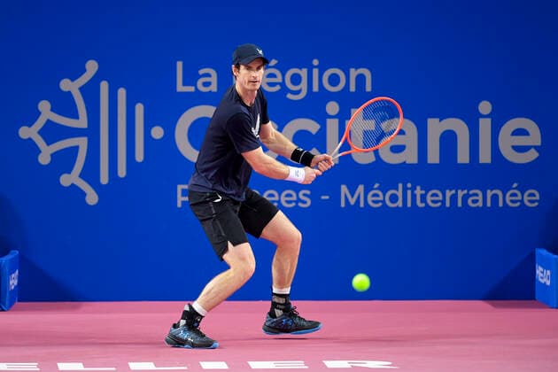 Tennis, ATP Tournament in Montpellier, Training