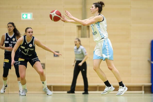 Capitol Bascats Duesseldorf vs. Eintracht Braunschweig LionPride, 20 02 2021 Anja Fuchs Robetin 8, Capitol Bascats Duesseldorf Capitol Bascats Duesseldorf vs. Eintracht Braunschweig LionPride on 20 02 2021, Duesseldorf Copyright: xBEAUTIFULxSPORTS KennyxBeelex