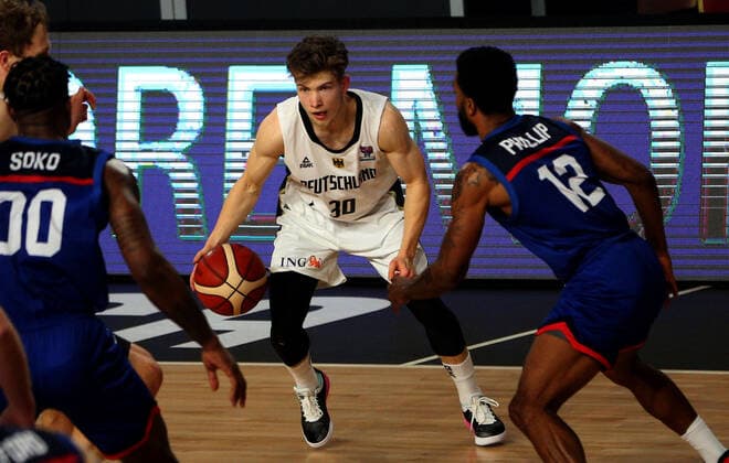20.02.2021 Podgorica(Montenegro) Germany-Great Britain Eurobasket qualifiers men s basketball Bennet Hundt(C) Germany :Str