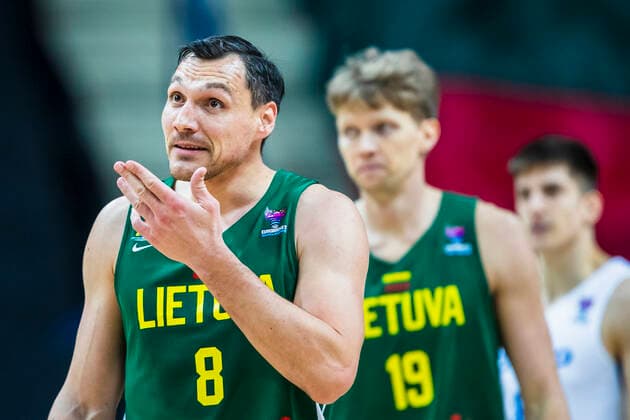 2021-02-20 Vilnius Lithuania. National teams of Czech Republic and Lithuania play FIBA Eurobasket 2022 qualifier group C match in Vilnius on Saturday 20 of February 2022. Vilnius Lithuania KKF20210220_3049  Copyright: xKarolisxKavolelisx FIBA basketball Lithuania