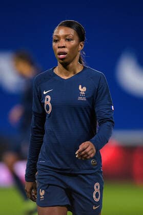 Attitude de Grace Geyoro ( 8 - France ) - FOOTBALL : France vs Suisse - Amicale - Metz - 20 02 2021 FedericoPestellini Panoramic 