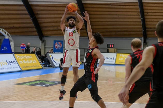Barmer 2 Basketball Bundesliga ProB, Rheinstars Koeln vs ETV Hamburg, 21 02 2021 Marco Solese Porcher Jimenez RheinStars Koeln 13 , Barmer 2 Basketball Bundesliga ProB, Rheinstars Koeln vs ETV Hamburg on 21 02 2021 in the Basketball Campus Koeln in Koeln North Rhine Westphalia Copyright: xBEAUTIFULxSPORTS Mueller-Laschetx
