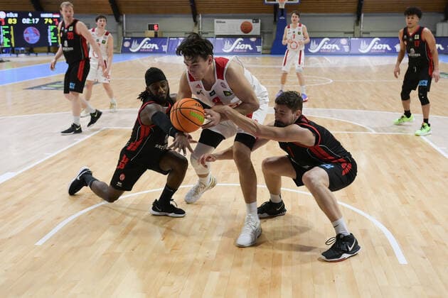 Barmer 2 Basketball Bundesliga ProB, Rheinstars Koeln vs ETV Hamburg, 21 02 2021 Yannick Kneesch RheinStars Koeln 3 , Barmer 2 Basketball Bundesliga ProB, Rheinstars Koeln vs ETV Hamburg on 21 02 2021 in the Basketball Campus Koeln in Koeln North Rhine Westphalia Copyright: xBEAUTIFULxSPORTS Mueller-Laschetx