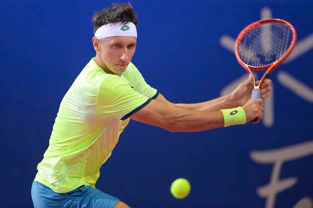 Sergiy Stakhovsky (Ulr) TENNIS : Open Sud de France 2021 - Montpellier - 21 02 2021 JBAutissier Panoramic 