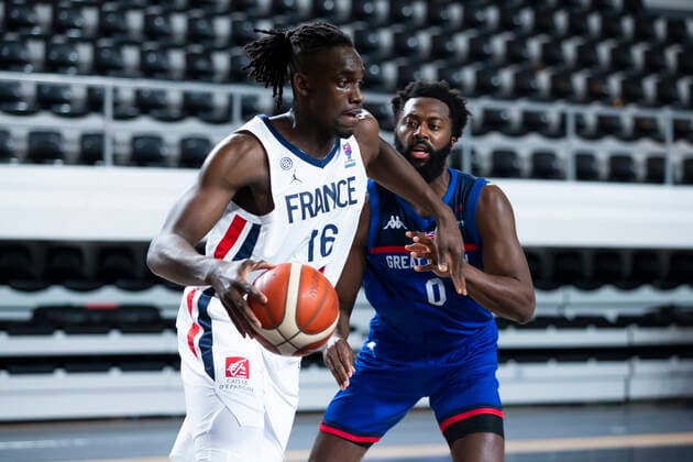 Jerry Boutsiele of France BASKET : Angleterre vs France - qualification Euro 2022 - 22 02 2021 NIKOLAKRSTIC PANORAMIC 