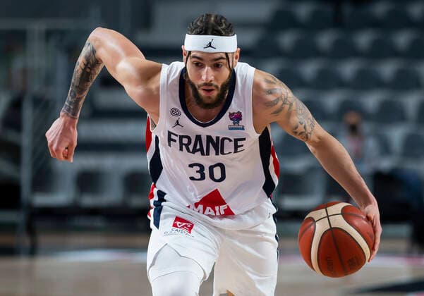 Isaia Cordinier of France BASKET : Angleterre vs France - qualification Euro 2022 - 22 02 2021 NIKOLAKRSTIC PANORAMIC 