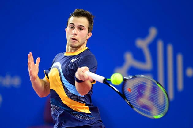 Ugo Gaston (Fra) TENNIS : Open Sud de France 2021 - Montpellier - 22 02 2021 JBAutissier Panoramic 