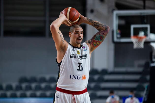 Maik Zirbes of Germany, FIBA EuroBasket 2022 Qualifiers, 22 February, 22 02 2021 Montenegro vs Germany, Basketball, FIBA EuroBasket 2022 Qualifiers, 20 February, 22 02 2021 Podgorica Copyright: xEIBNER NikolaxKrsticx EP_EER