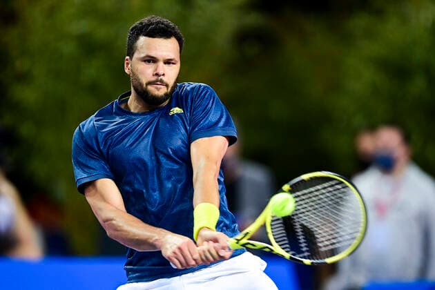 Jo Wilfried Tsonga (Fra) TENNIS : Open Sud de France 2021 - Montpellier - 22 02 2021 JBAutissier Panoramic 