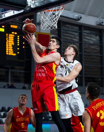 Jan Niklas Wimberg of Germany, FIBA EuroBasket 2022 Qualifiers, 22 February, 22 02 2021 Montenegro vs Germany, Basketball, FIBA EuroBasket 2022 Qualifiers, 20 February, 22 02 2021 Podgorica Copyright: xEIBNER NikolaxKrsticx EP_EER