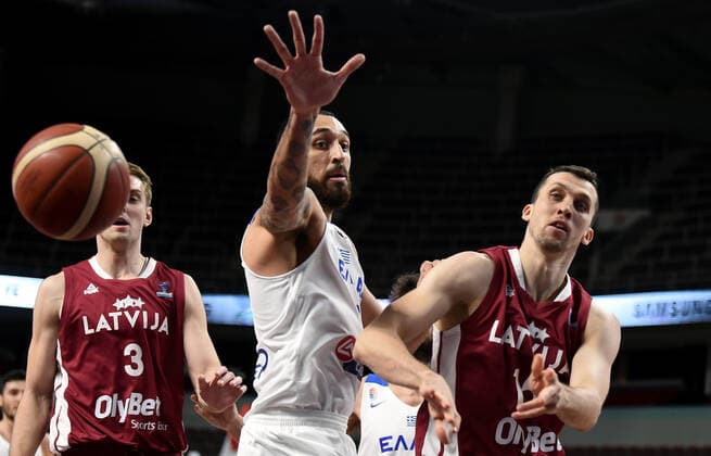 Basketball, European Championship Qualifier, Latvia - Greece