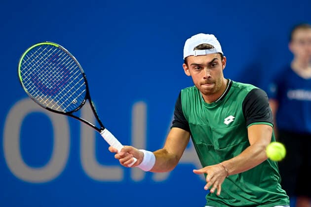 Benjamin Bonzi (Fra) TENNIS : Open Sud de France 2021 - Montpellier - 23 02 2021 JBAutissier Panoramic 