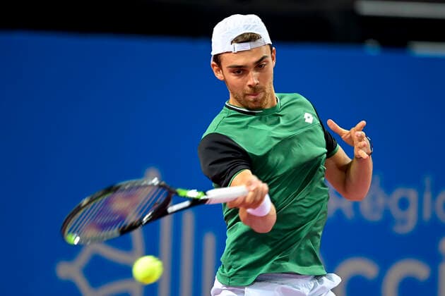 Benjamin Bonzi (Fra) TENNIS : Open Sud de France 2021 - Montpellier - 23 02 2021 JBAutissier Panoramic 
