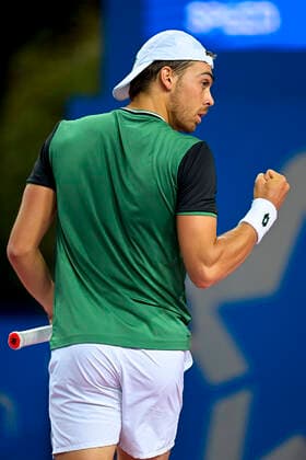 Benjamin Bonzi (Fra) TENNIS : Open Sud de France 2021 - Montpellier - 23 02 2021 JBAutissier Panoramic 