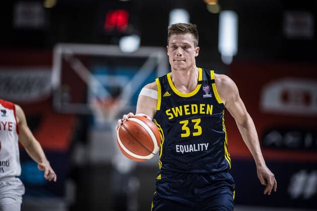 210220 On this handout picture from the Swedish Basketball Association EuroBasket 2021 Qualifiers 2021 Turkey, Istanbul Taken on Saturday, 2 20 2021 TURKEY VS SWEDEN Jonas Jerebko of Sweden Photo Milad Payami Swedish Basketball Association BILDBYRAN handout 200 mm ISO 1600 Canon Canon EOS R5 basketball em qual turkiet sweden,  Copyright: MiladxPayami BB210220ZN098