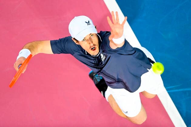 Andy Murray (Gbr) TENNIS : Open Sud de France 2021 - Montpellier - 23 02 2021 JBAutissier Panoramic 