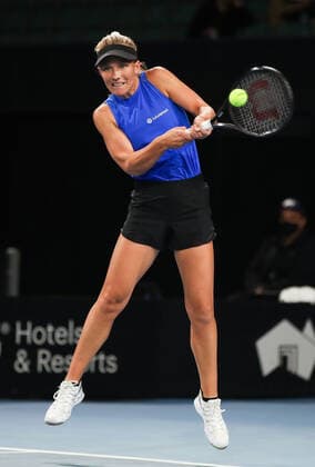 TENNIS ADELAIDE INTERNATIONAL, Maddison Inglis of Australia during the round 3 match against Iga Swiatek of Poland during the Adelaide International Tennis Tournament, at Memorial Drive, Adelaide, Wednesday, February 24, 2021. ( NO ARCHIVING, EDITORIAL USE ONLY, NO USE IN BOOKS WITHOUT CONSENT  Copyright: xMATTxTURNERx 20210224001522895843