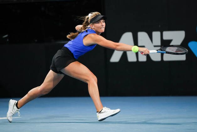 TENNIS ADELAIDE INTERNATIONAL, Maddison Inglis of Australia during the round 3 match against Iga Swiatek of Poland during the Adelaide International Tennis Tournament, at Memorial Drive, Adelaide, Wednesday, February 24, 2021. ( NO ARCHIVING, EDITORIAL USE ONLY, NO USE IN BOOKS WITHOUT CONSENT  Copyright: xMATTxTURNERx 20210224001522895860