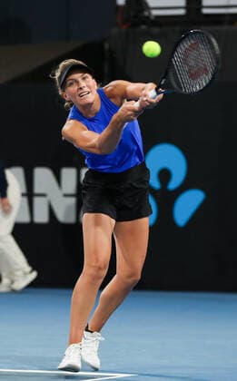TENNIS ADELAIDE INTERNATIONAL, Maddison Inglis of Australia during the round 3 match against Iga Swiatek of Poland during the Adelaide International Tennis Tournament, at Memorial Drive, Adelaide, Wednesday, February 24, 2021. ( NO ARCHIVING, EDITORIAL USE ONLY, NO USE IN BOOKS WITHOUT CONSENT  Copyright: xMATTxTURNERx 20210224001522895877