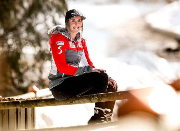 ALPINE SKIING - FIS WC Val di Fassa VAL DI FASSA,ITALY,24.FEB.21 - ALPINE SKIING - FIS World Cup, downhill, training, ladies. Image shows Cornelia Huetter (AUT). GEPAxpictures xPatrickxSteiner