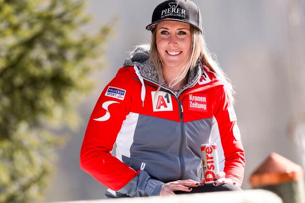 ALPINE SKIING - FIS WC Val di Fassa VAL DI FASSA,ITALY,24.FEB.21 - ALPINE SKIING - FIS World Cup, downhill, training, ladies. Image shows Cornelia Huetter (AUT). GEPAxpictures xPatrickxSteiner