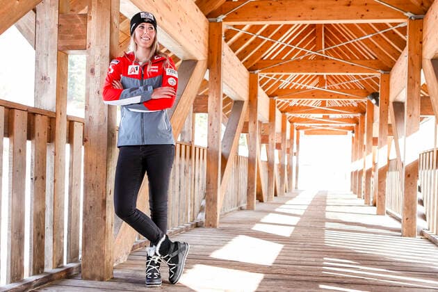 Sport Bilder des Tages ALPINE SKIING - FIS WC Val di Fassa VAL DI FASSA,ITALY,24.FEB.21 - ALPINE SKIING - FIS World Cup, downhill, training, ladies. Image shows Cornelia Huetter (AUT). GEPAxpictures xPatrickxSteiner