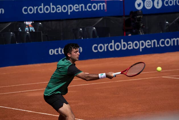 February 24, 2021, Cordoba Capital, Cordoba, Argentina: The player Marcelo Tomas Barrios Vera (265) CHI. Jozef Kovalik (128) SVK beats Marcelo Tomas Barrios Vera (265) CHI 4-6, 6-2, 6-3 and enters the quarterfinals Cordoba Capital Argentina - ZUMAb196 20210224_zip_b196_001 Copyright: xDanielxBustosx