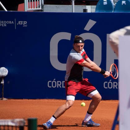 February 24, 2021, Cordoba Capital, Cordoba, Argentina: Jozef Kovalik (128) SVK beats Marcelo Tomas Barrios Vera (265) CHI 4-6, 6-2, 6-3 and enters the quarterfinals Cordoba Capital Argentina - ZUMAb196 20210224_zip_b196_002 Copyright: xDanielxBustosx