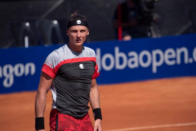 February 24, 2021, Cordoba Capital, Cordoba, Argentina: Jozef Kovalik (128) SVK beats Marcelo Tomas Barrios Vera (265) CHI 4-6, 6-2, 6-3 and enters the quarterfinals Cordoba Capital Argentina - ZUMAb196 20210224_zip_b196_005 Copyright: xDanielxBustosx