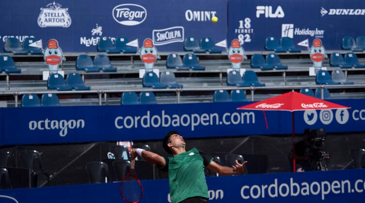 February 24, 2021, Cordoba Capital, Cordoba, Argentina: The player Marcelo Tomas Barrios Vera (265) CHI. Jozef Kovalik (128) SVK beats Marcelo Tomas Barrios Vera (265) CHI 4-6, 6-2, 6-3 and enters the quarterfinals Cordoba Capital Argentina - ZUMAb196 20210224_zip_b196_007 Copyright: xDanielxBustosx