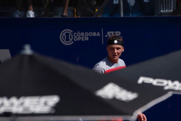February 24, 2021, Cordoba Capital, Cordoba, Argentina: Jozef Kovalik (128) SVK beats Marcelo Tomas Barrios Vera (265) CHI 4-6, 6-2, 6-3 and enters the quarterfinals Cordoba Capital Argentina - ZUMAb196 20210224_zip_b196_010 Copyright: xDanielxBustosx