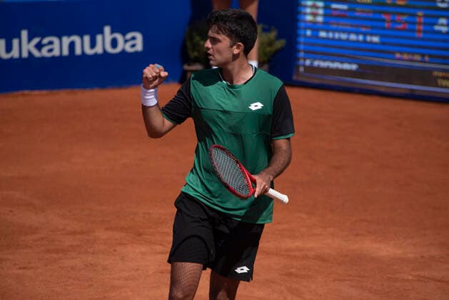 February 24, 2021, Cordoba Capital, Cordoba, Argentina: The player Marcelo Tomas Barrios Vera (265) CHI. Jozef Kovalik (128) SVK beats Marcelo Tomas Barrios Vera (265) CHI 4-6, 6-2, 6-3 and enters the quarterfinals Cordoba Capital Argentina - ZUMAb196 20210224_zip_b196_014 Copyright: xDanielxBustosx