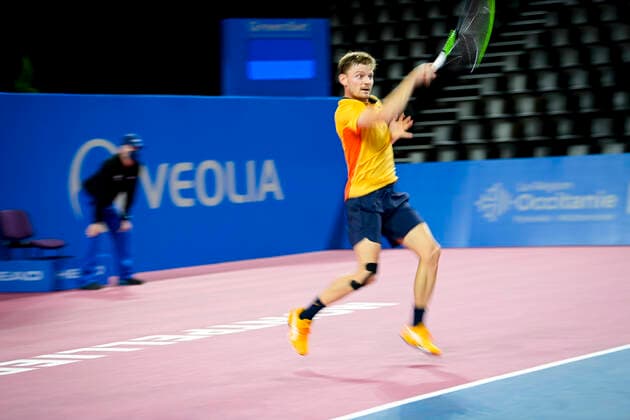 David Goffin (Bel) TENNIS : Open Sud de France 2021 - Montpellier - 24 02 2021 JBAutissier Panoramic 