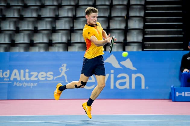 David Goffin (Bel) TENNIS : Open Sud de France 2021 - Montpellier - 24 02 2021 JBAutissier Panoramic 