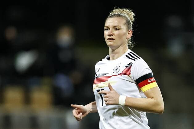 VENLO Alexandra Popp of Germany women during the international friendly match for women between the Netherlands and Germany at the Covebo stadium De Koel on February 24, 2021 in Venlo, The Netherlands ANP MAURICE VAN STEEN International friendly match 2020 2021 xVIxANPxSportx xxANPxIVx 428609546