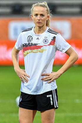 Lea Schüller Germany, 7 , Portrait, Portrait, 24 02 2021, Venlo Germany , Football, International Match Women, Netherlands Germany, DFB DFL REGULATIONS PROHIBIT ANY USE OF PHOTOGRAPHS AS IMAGE SEQUENCES AND OR QUASI VIDEO xmhx