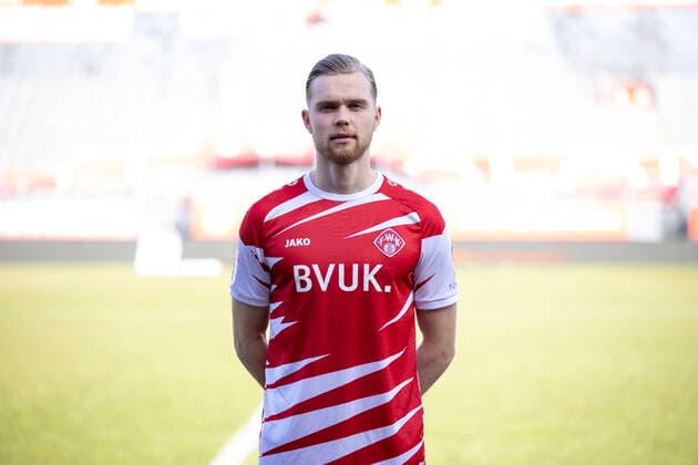 Lars Dietz, FC Würzburger Kickers, 2 Bundesliga, portrait date 2020 2021, Copyright: FWK HMBxMedia xHeikoxBecker