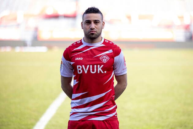 Christofer David, FC Würzburger Kickers, 2 Bundesliga, portrait date 2020 2021, Copyright: FWK HMBxMedia xHeikoxBecker