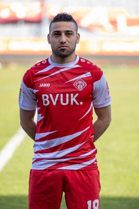 Christofer David, FC Würzburger Kickers, 2 Bundesliga, portrait date 2020 2021, Copyright: FWK HMBxMedia xHeikoxBecker