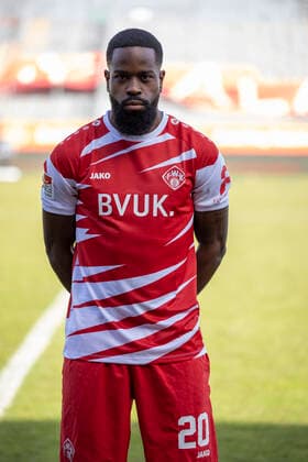 Ridge Munsy, FC Würzburger Kickers, 2 Bundesliga, port date 2020 2021, Copyright: FWK HMBxMedia xHeikoxBecker